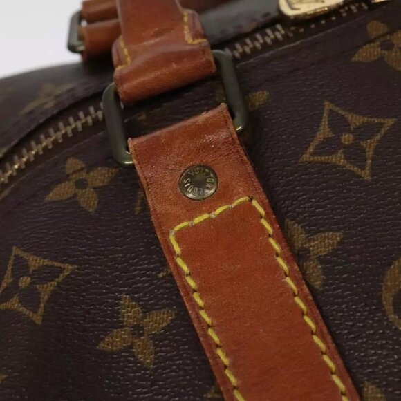 LOUIS VUITTON Monogram Keepall 60 Boston Bag M41422 LV Auth - Picture 6 of 16